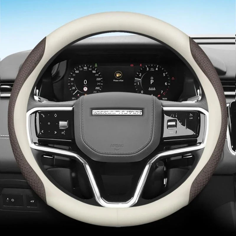 Land Rover Leather & Carbon Fiber Steering Wheel Cover
