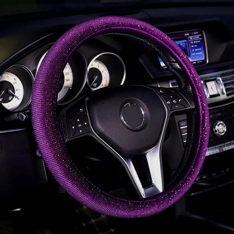 Rhinestone Diamond Bling Steering Wheel Cover