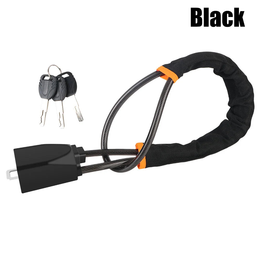 Car Steering Wheel Lock – Universal Anti-Theft Steel Cable Security Device for Cars, SUVs & Trucks