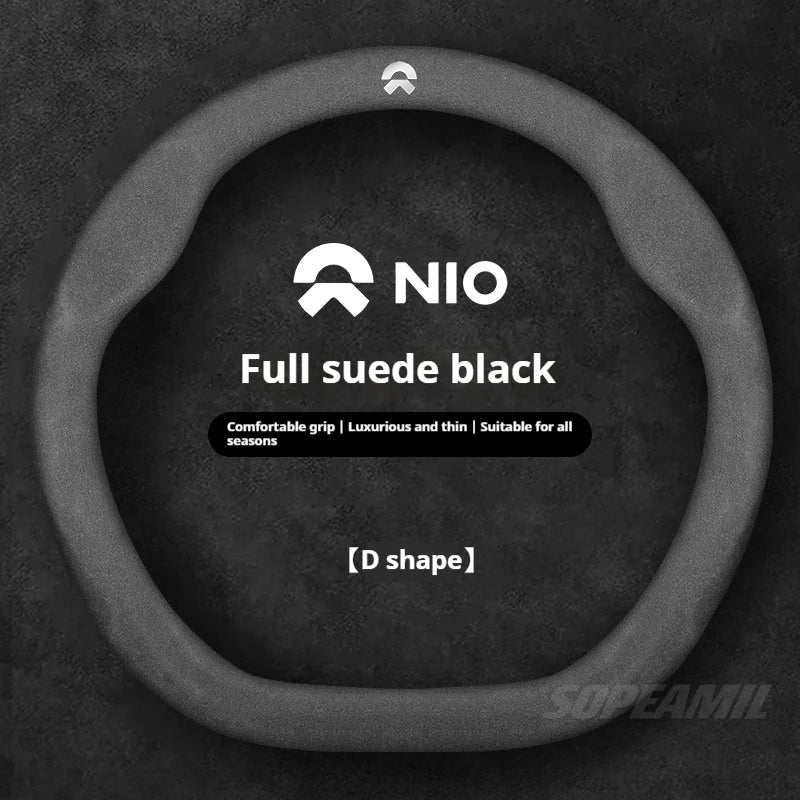 NIO Microfibre Suede Steering Wheel Cover