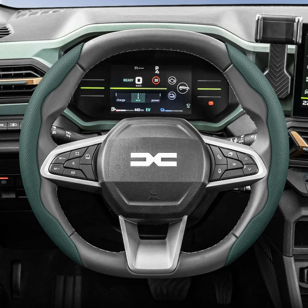 Dacia Breathable Leather Steering Wheel Cover