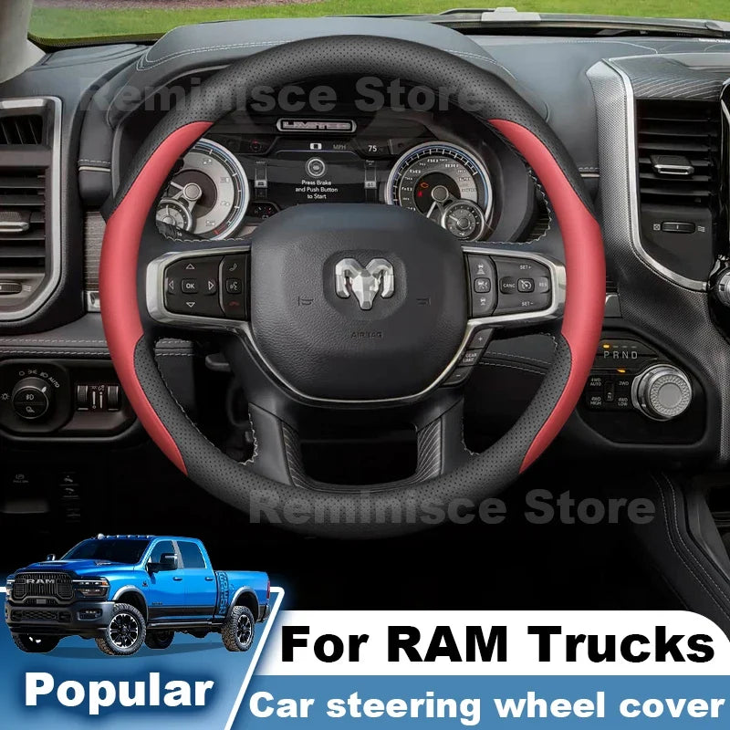 RAM Leather Steering Wheel Cover