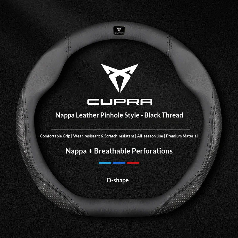 Cupra Suede & Leather Steering Wheel Cover