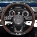 Audi Carbon Fiber Leather Steering Wheel Cover