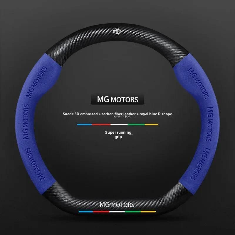 MG Carbon Fiber & Suede Steering Wheel Cover