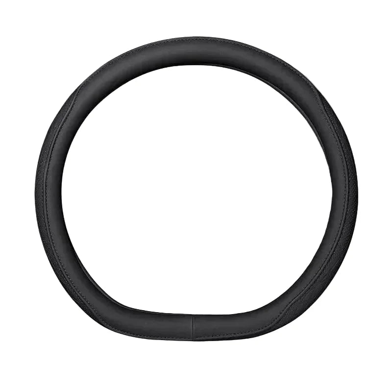 Leather Car Steering Wheel Cover – Universal Fit, 15 Inch (38 cm)