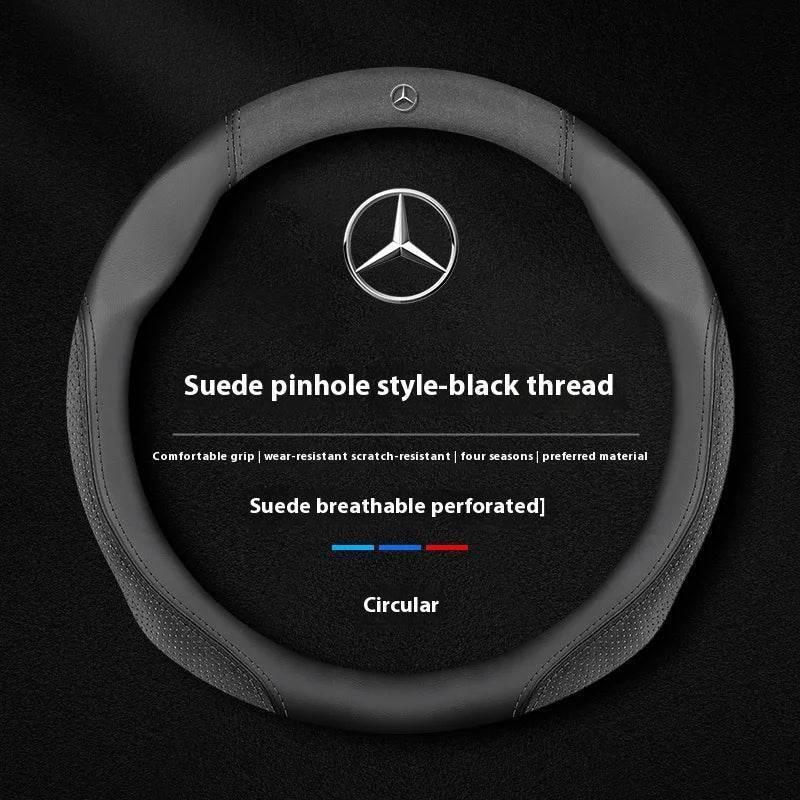 Mercedes Suede Leather Steering Wheel Cover