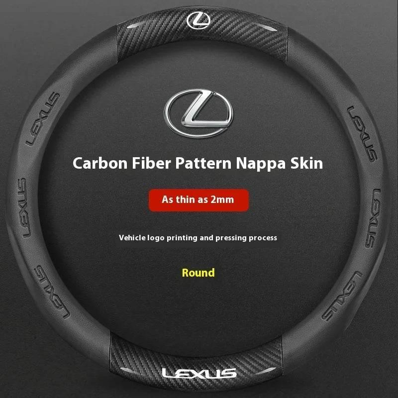 Lexus F SPORT Carbon Fiber Leather Steering Wheel Cover
