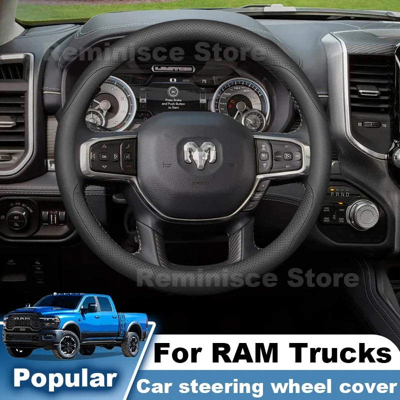 RAM Leather Steering Wheel Cover