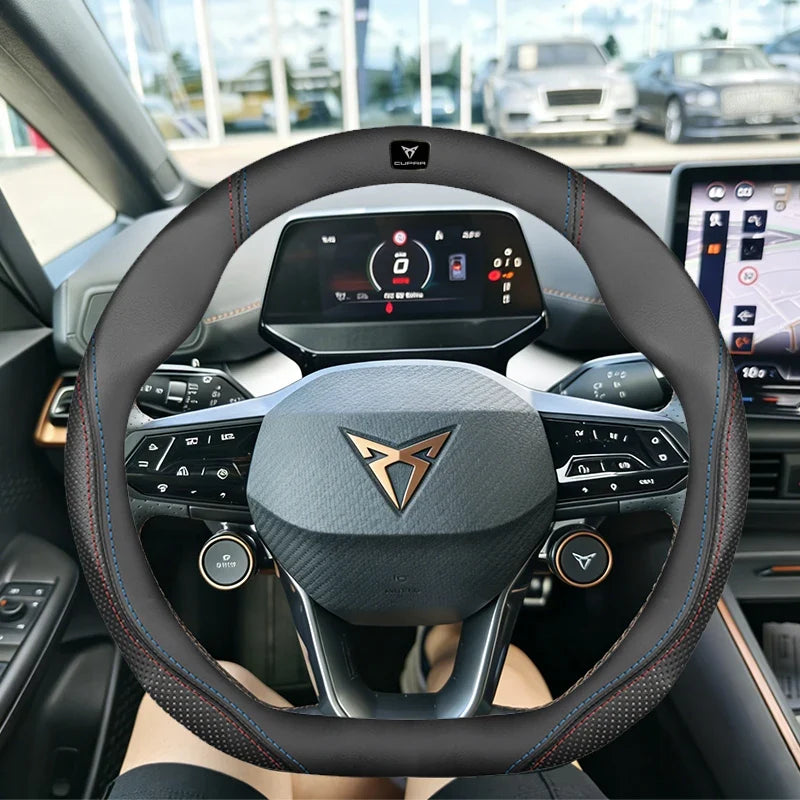Cupra Suede & Leather Steering Wheel Cover