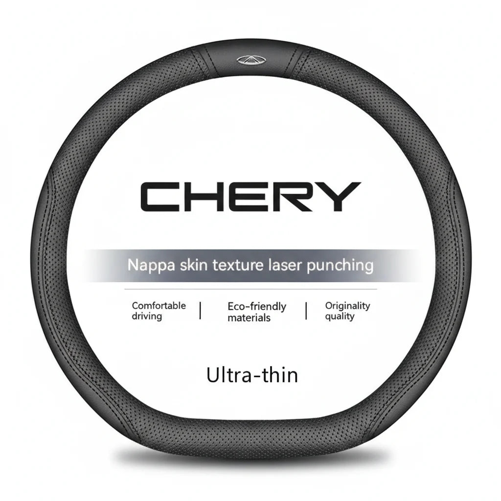 Chery Suede Leather Steering Wheel Cover
