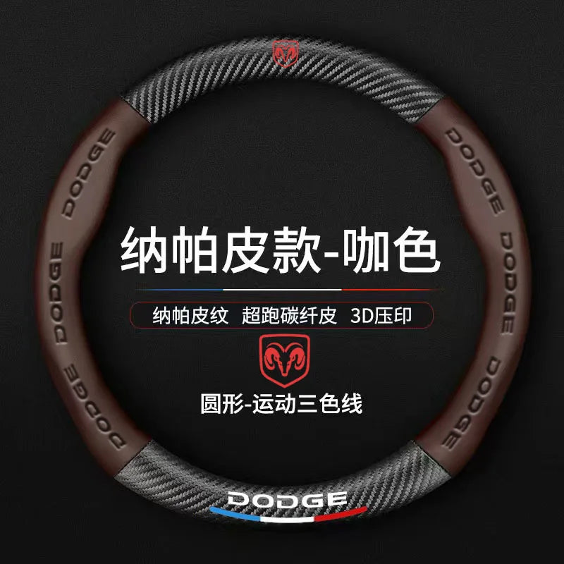 Dodge and RAM Leather Steering Wheel Cover