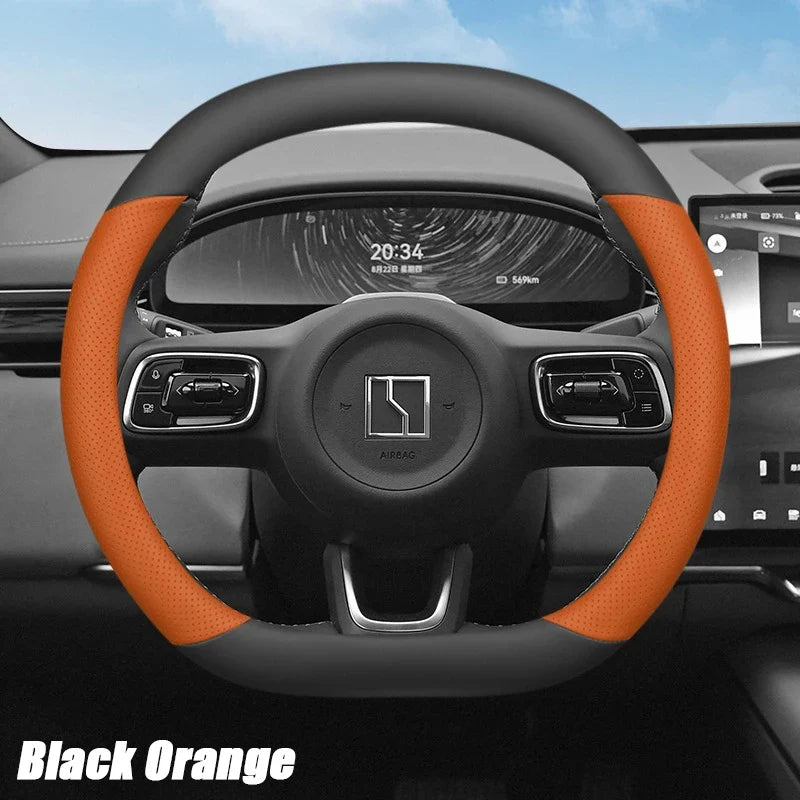 ZEEKR 7X 2024-2026 Leather Steering Wheel Cover Anti-Slip Grip