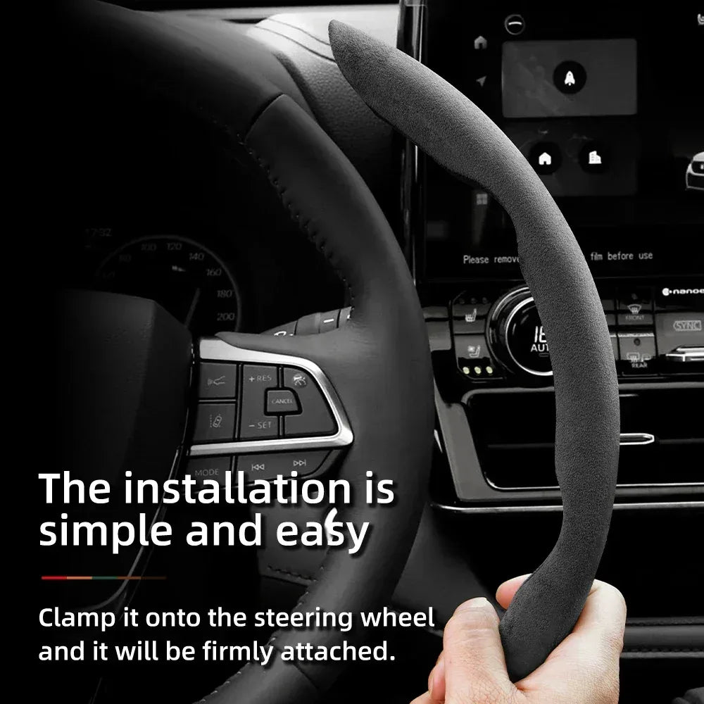 Toyota Crown Suede Steering Wheel Cover