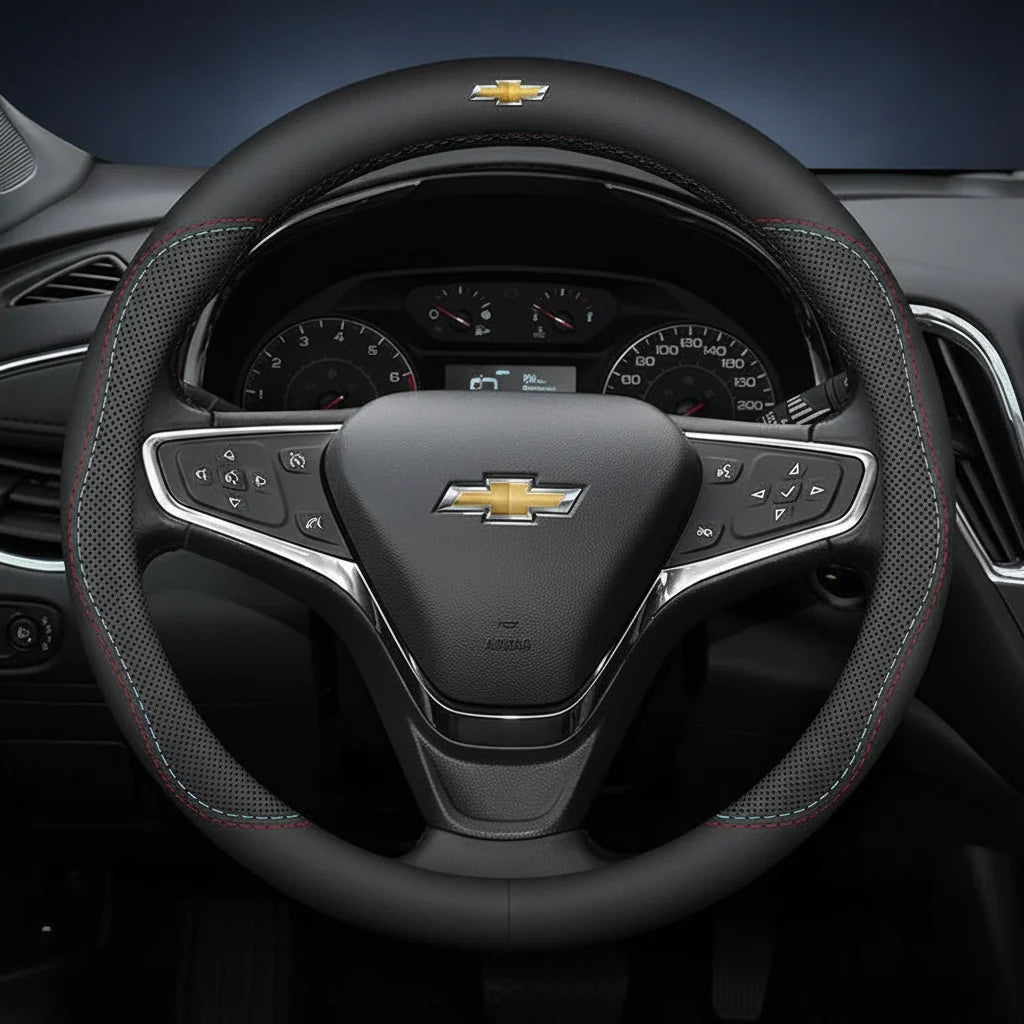 Chevrolet Leather Steering Wheel Cover