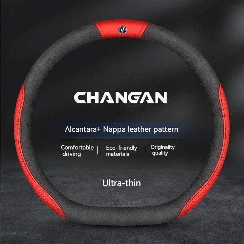 Changan Suede Leather Steering Wheel Cover