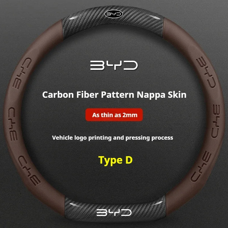 BYD Anti-Slip Suede Steering Wheel Cover