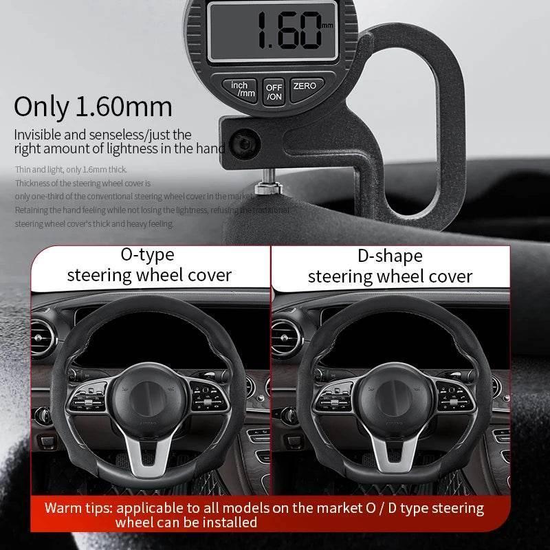 Suede Anti-Slip Ultra-Thin Steering Wheel Cover