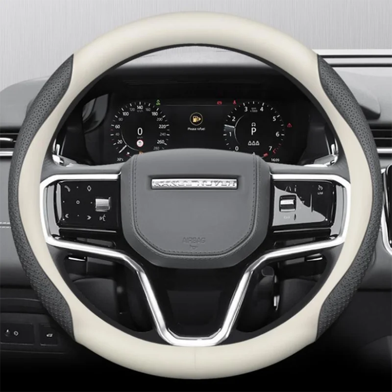 Land Rover Leather & Carbon Fiber Steering Wheel Cover