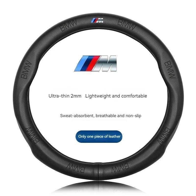 BMW Leather Steering Wheel Cover