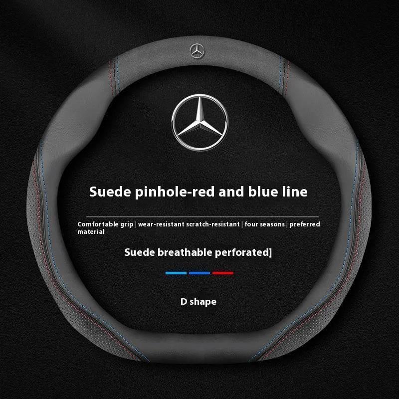 Mercedes Suede Leather Steering Wheel Cover