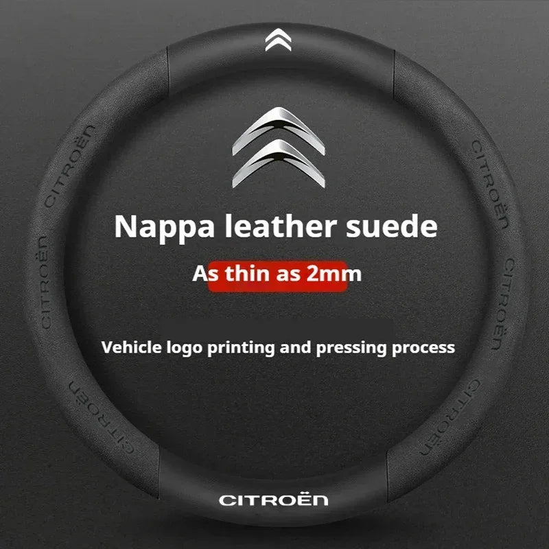 Citroen Leather Steering Wheel Cover