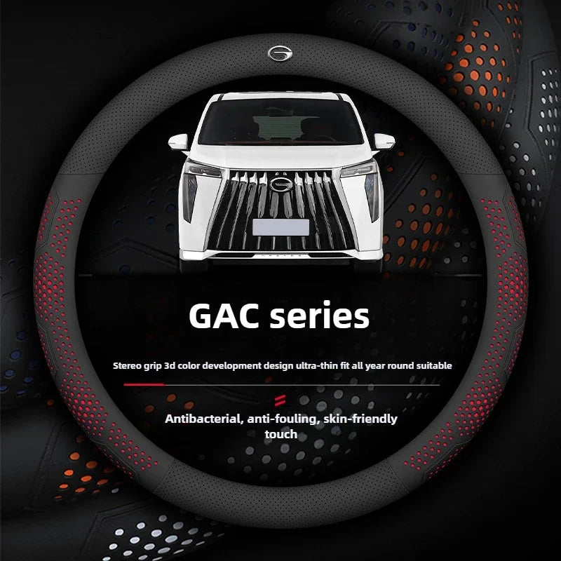 Leather Steering Wheel Cover for GAC EMZOOM GS3 GN8 GS8 GA8