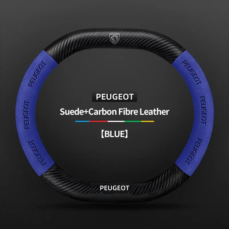 Peugeot 3008 5008 208 2008 Suede Steering Wheel Cover
