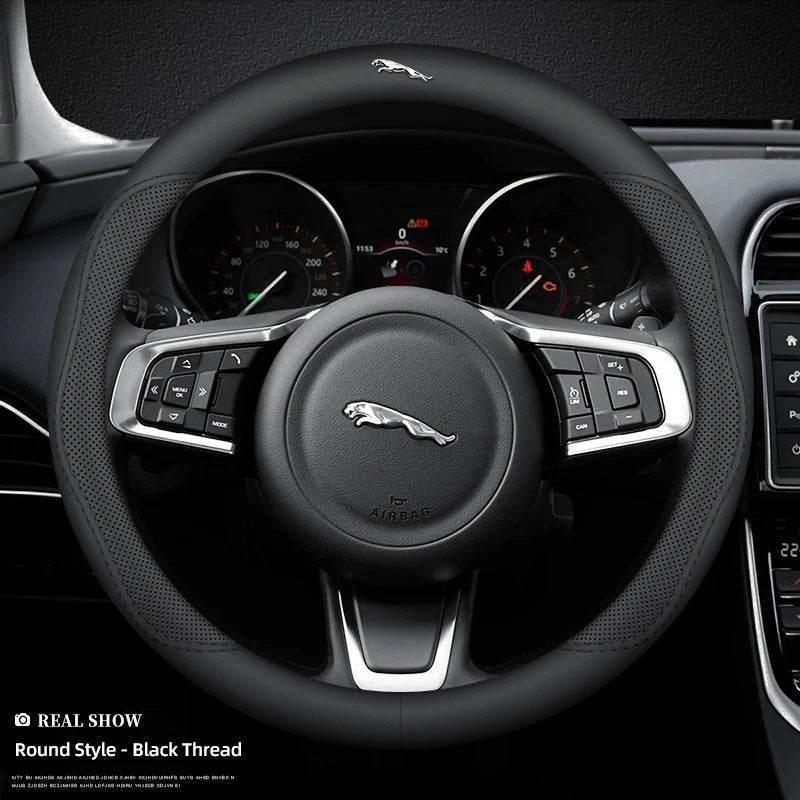 Jaguar Leather Steering Wheel Cover