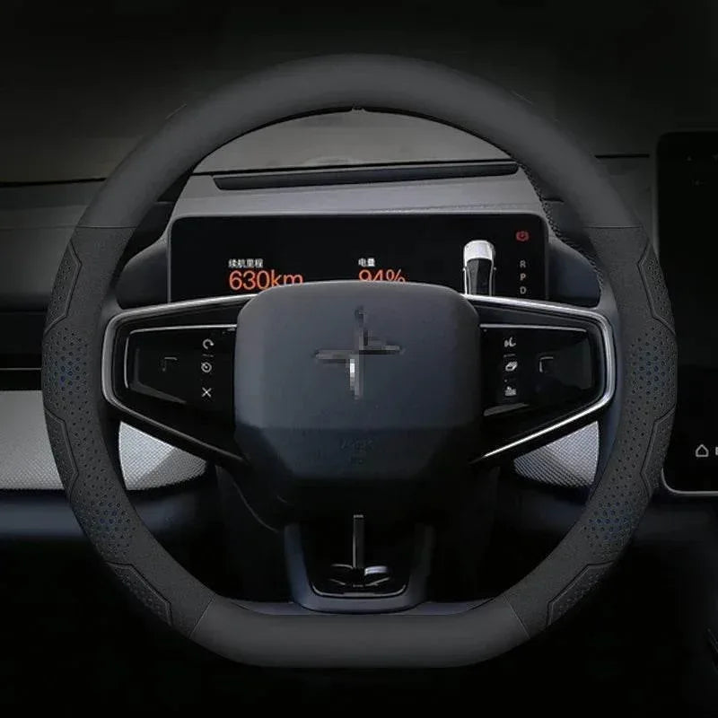 Polestar Carbon Fiber Suede Steering Wheel Cover