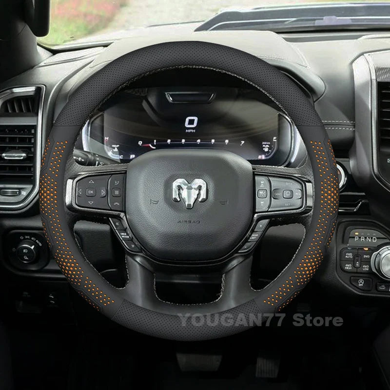 RAM Anti-Slip Leather Steering Wheel Cover