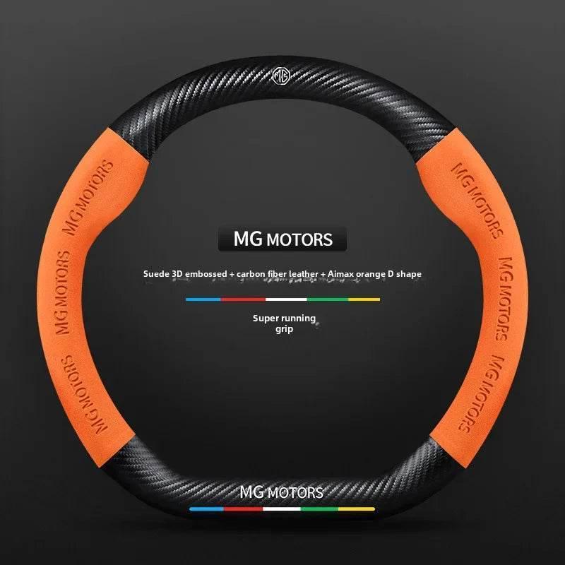 MG Carbon Fiber & Suede Steering Wheel Cover