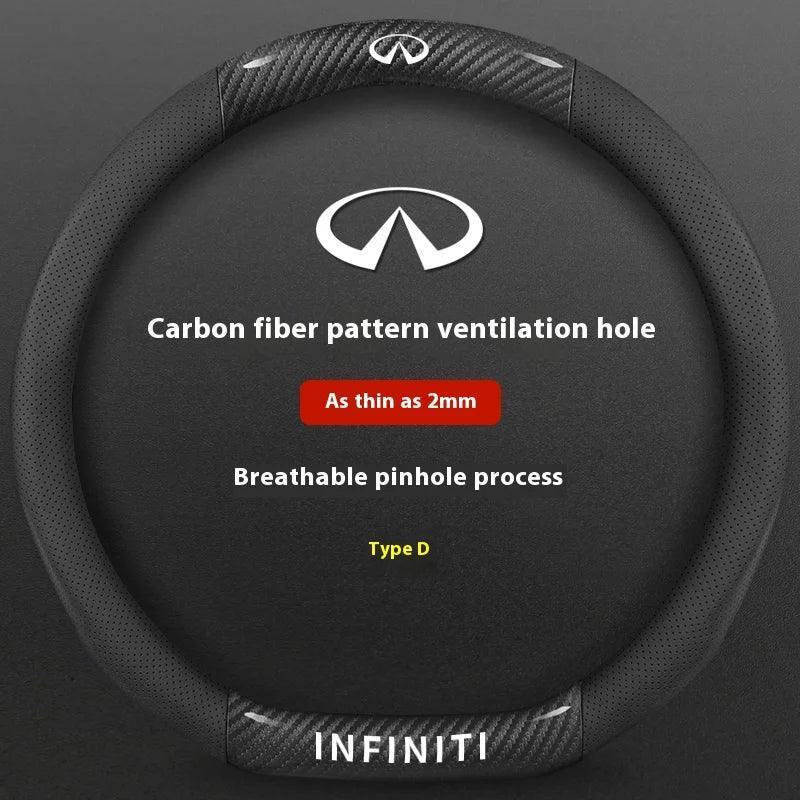 Infiniti Carbon Fiber Leather Steering Wheel Cover