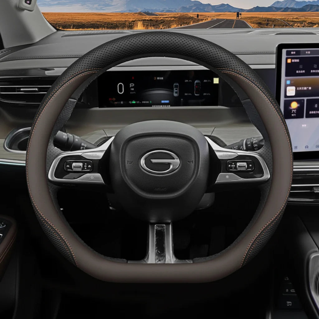 GAC Leather Steering Wheel Cover