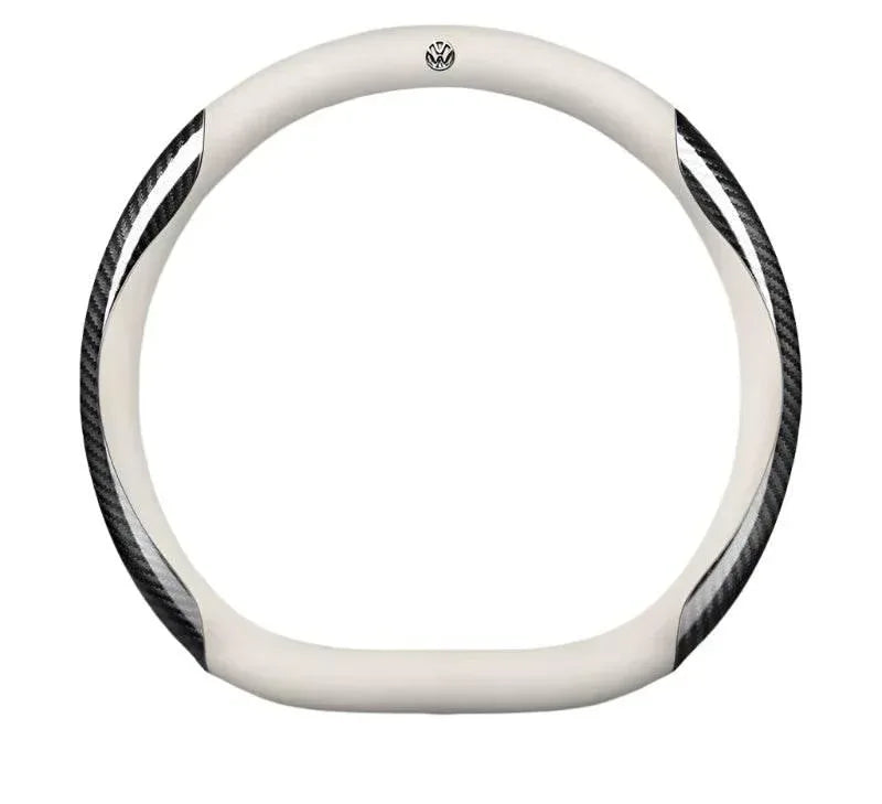 Volkswagen Carbon Fiber Leather Steering Wheel Cover