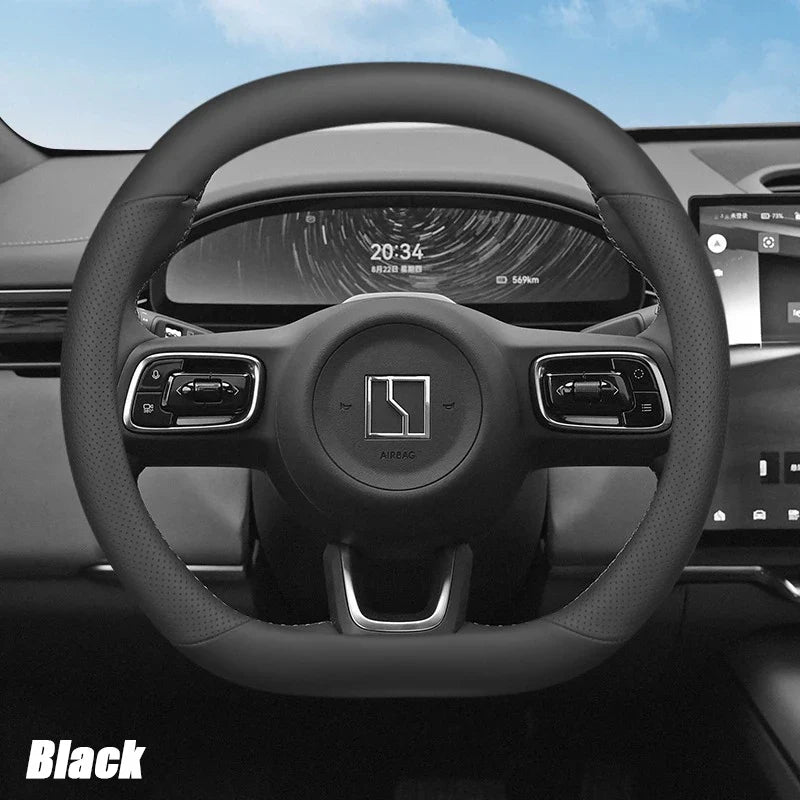 ZEEKR 7X 2024-2026 Leather Steering Wheel Cover Anti-Slip Grip