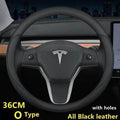 Tesla Premium Leather Steering Wheel Cover