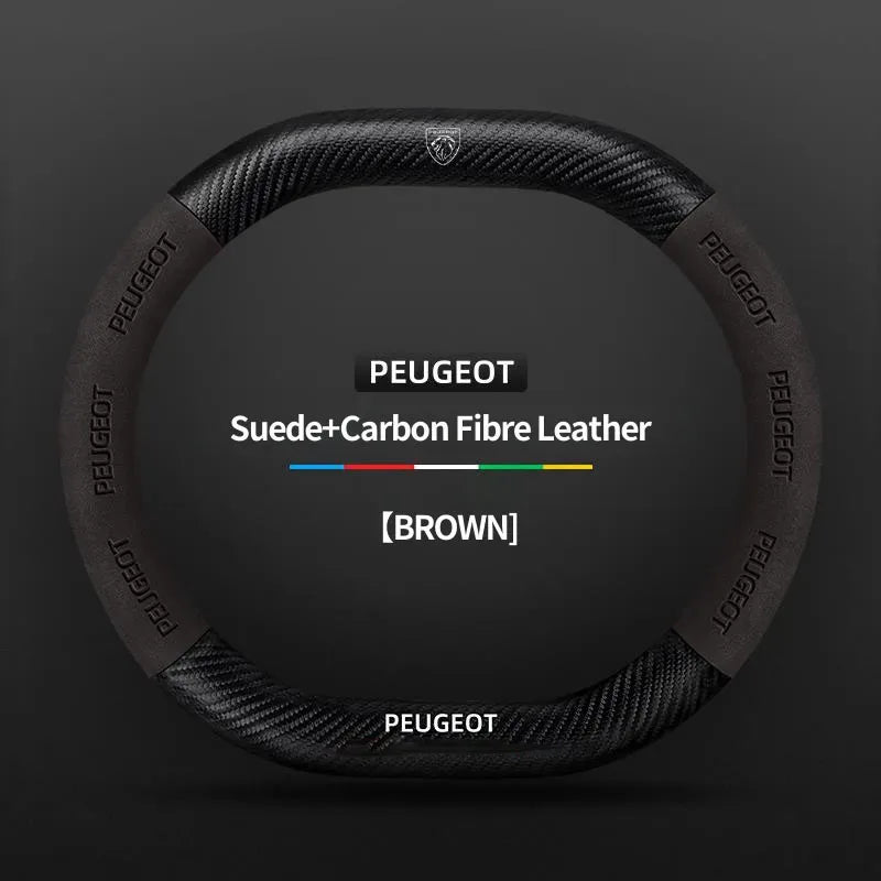 Peugeot 3008 5008 208 2008 Suede Steering Wheel Cover