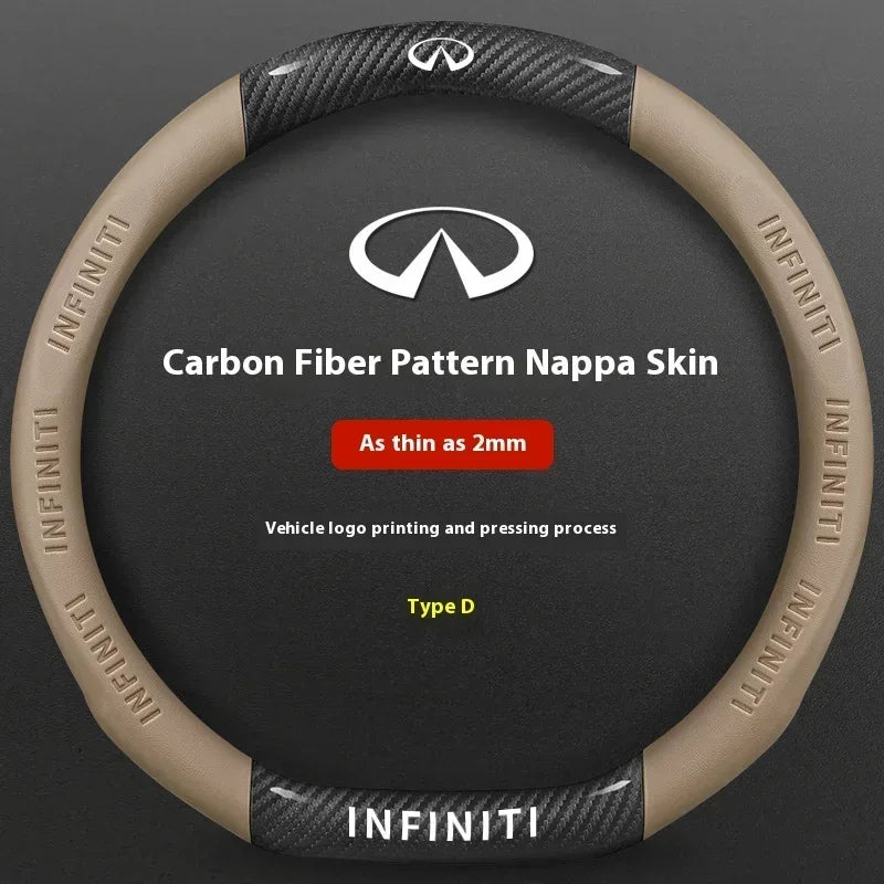 Infiniti Carbon Fiber Leather Steering Wheel Cover