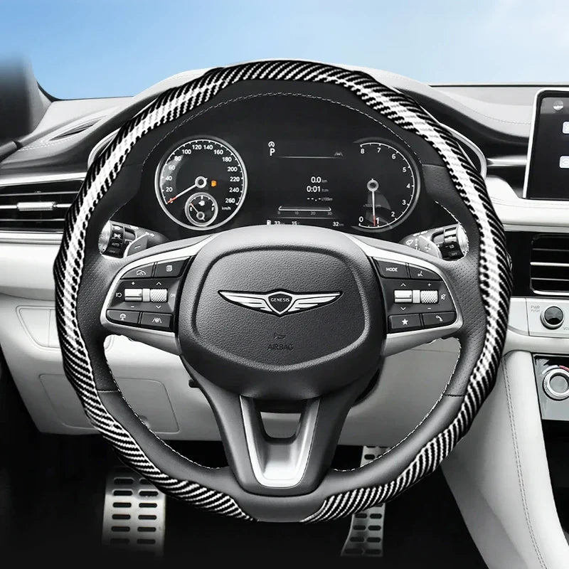Genesis Carbon Fibre Snap-On Steering Wheel Cover
