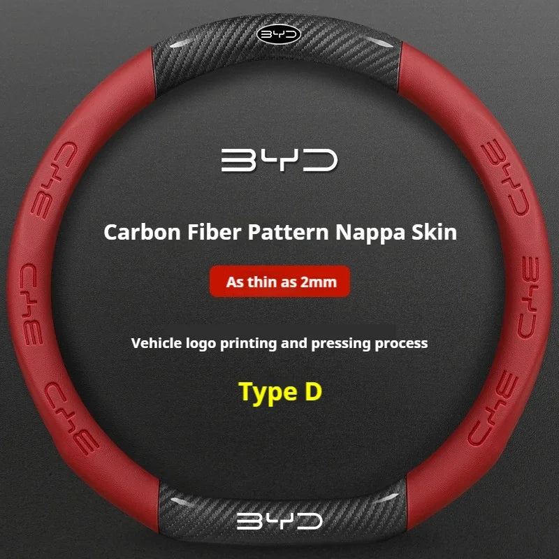 BYD Anti-Slip Suede Steering Wheel Cover
