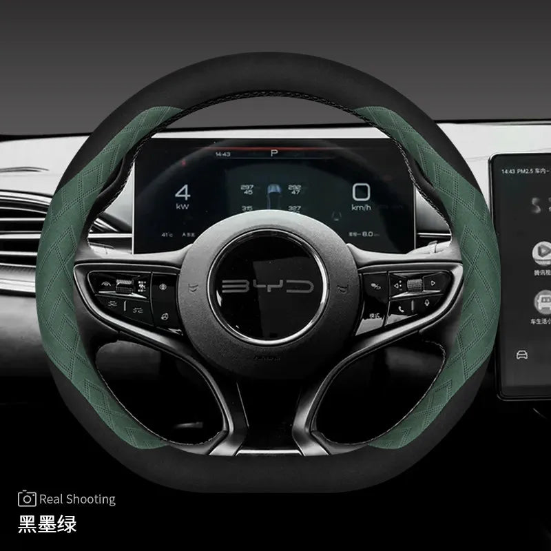 BYD Non-Slip Leather Steering Wheel Cover