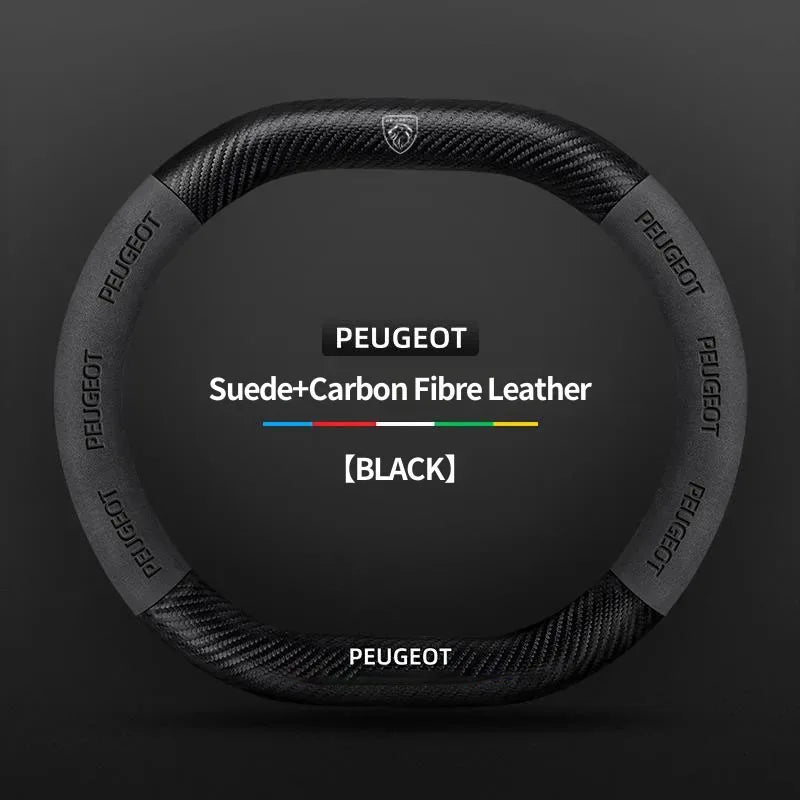 Peugeot 3008 5008 208 2008 Suede Steering Wheel Cover