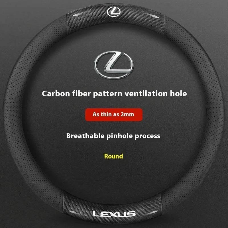 Lexus F SPORT Carbon Fiber Leather Steering Wheel Cover