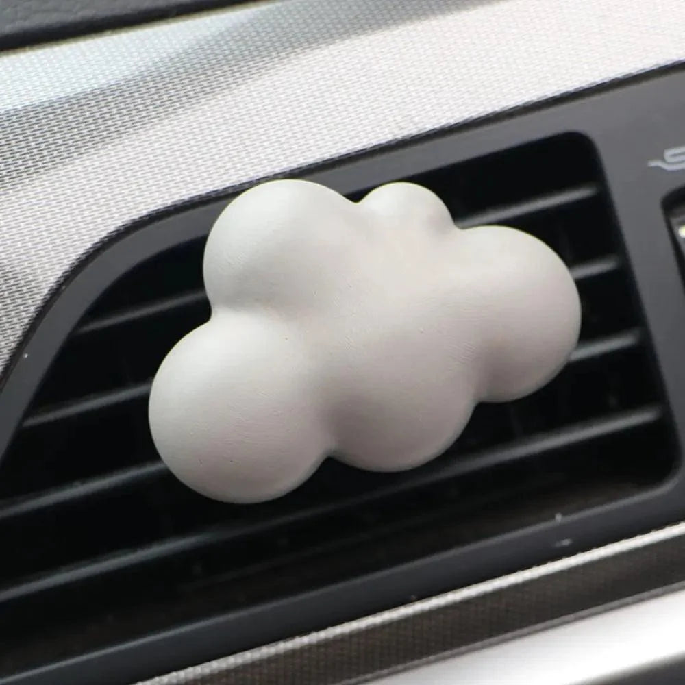 Refillable Cloud Car Air Freshener - Gypsum Aroma Diffuser Vent Clip