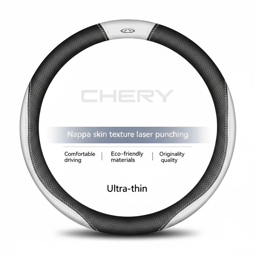 Chery Suede Leather Steering Wheel Cover