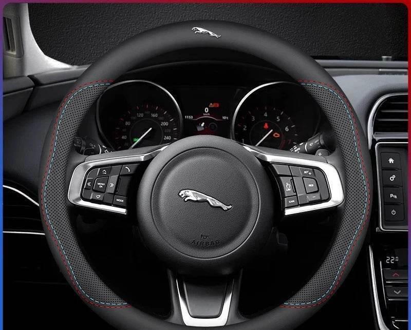 Jaguar Leather Steering Wheel Cover