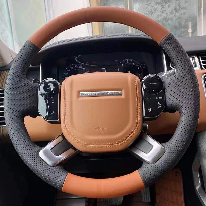Land Rover Genuine Leather DIY Hand Sewing Steering Wheel Cover