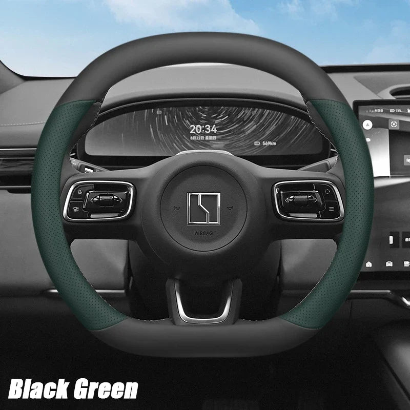 ZEEKR 7X 2024-2026 Leather Steering Wheel Cover Anti-Slip Grip