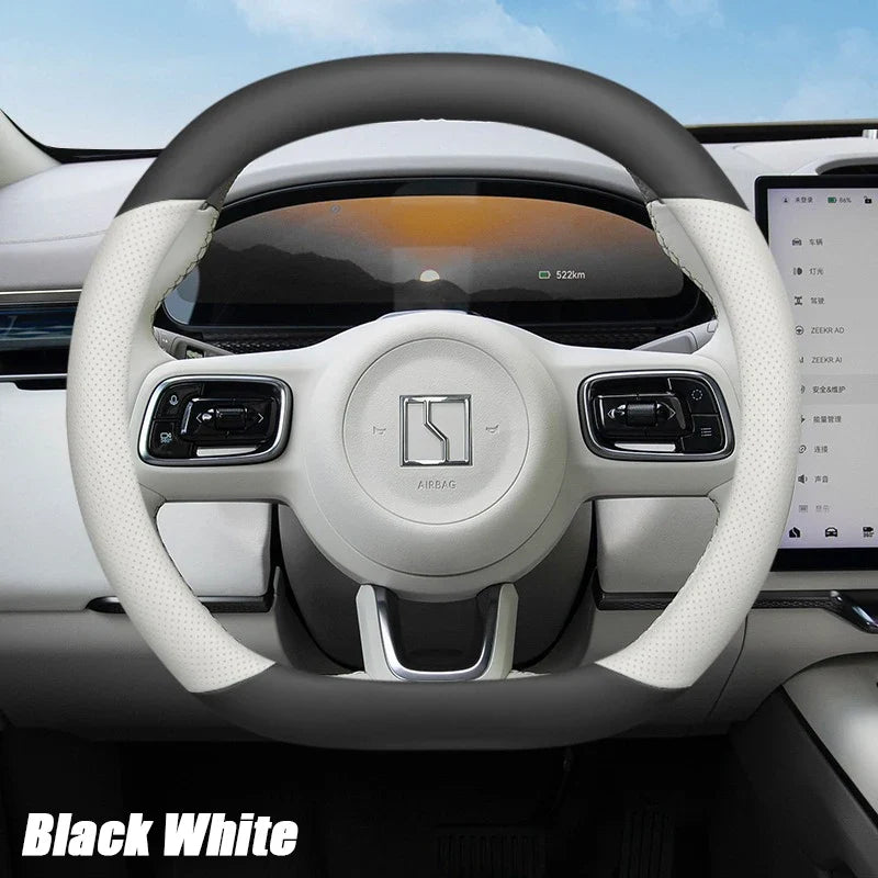 ZEEKR 7X 2024-2026 Leather Steering Wheel Cover Anti-Slip Grip